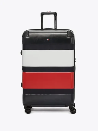 28 tuuman Colorblock-kovakantinen spinner-matkalaukku