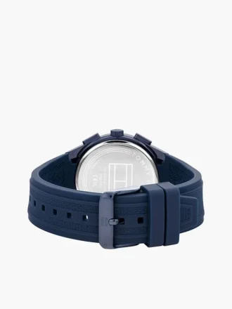 43 mm:n silikonirannekkeinen kaksoisaikakello