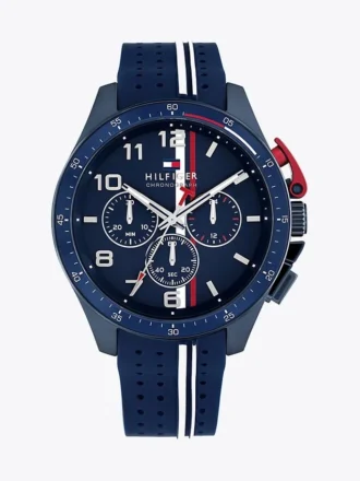 46 mm:n urheilukello silikonirannekkeella