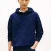 Allover Flag Logo Velour Jacquard -huppari