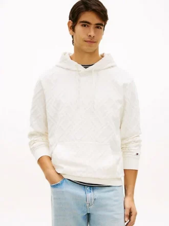 Allover Flag Logo Velour Jacquard -huppari