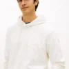 Allover Flag Logo Velour Jacquard -huppari