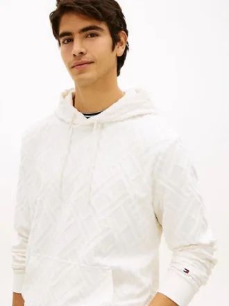Allover Flag Logo Velour Jacquard -huppari