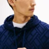 Allover Flag Logo Velour Jacquard -huppari