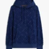 Allover Flag Logo Velour Jacquard -huppari