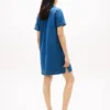 Avoin napitus denim-minimekko