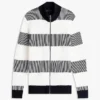 Block Stripe Zip -neule