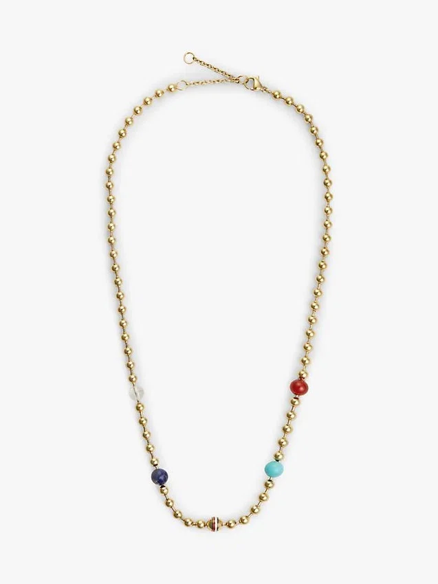 Boho-tyylinen monivärinen helmikaulakoru Boho-tyylinen monivärinen helmikaulakoru