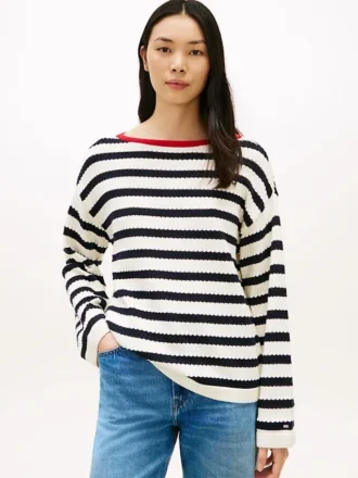 Breton-raita-pointelle-paita, venevartaloinen