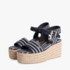 Breton Stripe Platform Wedge Espadrille Breton Stripe Platform Wedge Espadrille