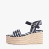Breton Stripe Platform Wedge Espadrille Breton Stripe Platform Wedge Espadrille