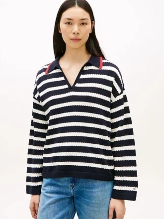 Breton Stripe Pointelle -villapaita