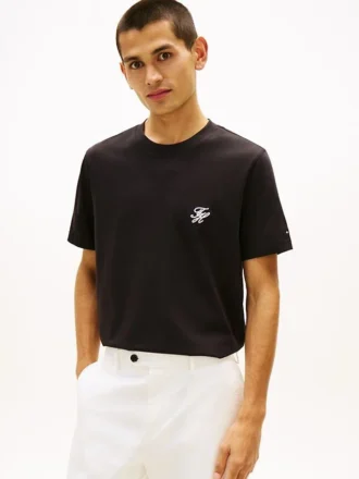 Brodeerattu Script Monogram -T-paita