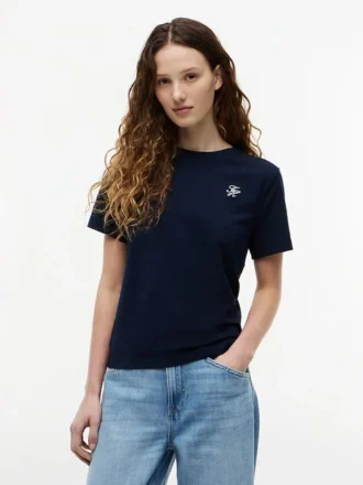 Brodeerattu Script Monogram -T-paita
