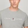 Brodeerattu Tommy-logo, slim fit -T-paita Brodeerattu Tommy-logo, slim fit -T-paita
