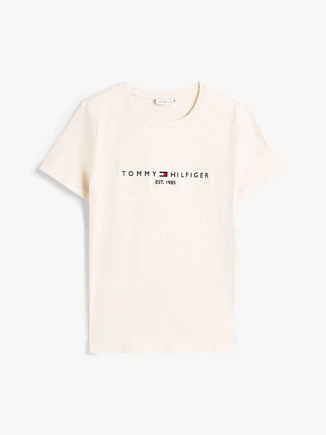 Brodeerattu Tommy-logolla varustettu T-paita Brodeerattu Tommy-logolla varustettu T-paita
