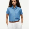 Chambray-paita, jossa on pussihihat Chambray-paita, jossa on pussihihat