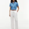 Chambray-paita, jossa on pussihihat Chambray-paita, jossa on pussihihat