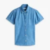 Chambray-paita, jossa on pussihihat Chambray-paita, jossa on pussihihat