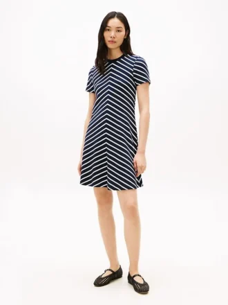 Chevron Stripe Interlock -mekko