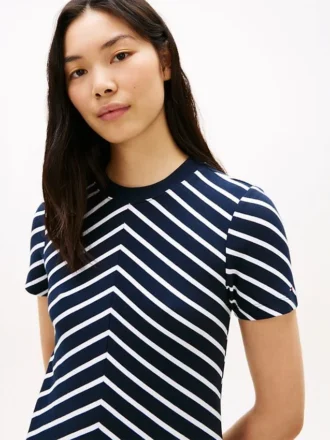 Chevron Stripe Interlock -mekko
