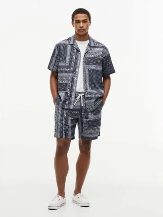 Classic Fit Bandana Patchwork Camp -paita