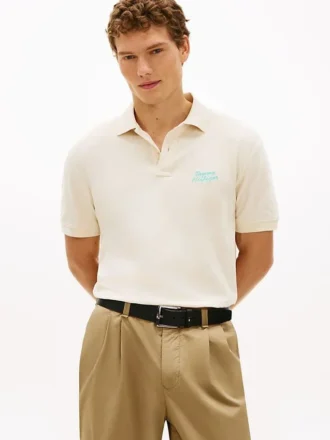 Classic Fit -mallinen brodeerattu palmupolo