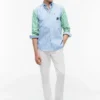 Classic Fit Mix Stripe Paper-Touch -paita