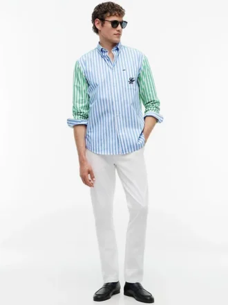 Classic Fit Mix Stripe Paper-Touch -paita