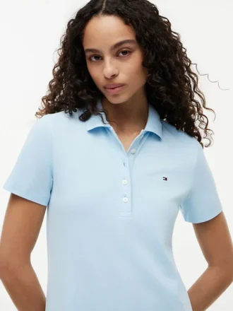 Classic Fit -stretchpuuvillainen polomekko
