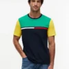 Colorblock Flag Stripe Logo T-paita