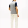 Colorblock Flag Stripe Logo T-paita