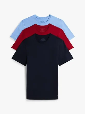 Cotton Classics -pyöreäkaulainen aluspaita, 3 kpl
