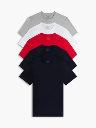 Cotton Classics -pyöreäkauluksinen aluspaita, 5 kpl