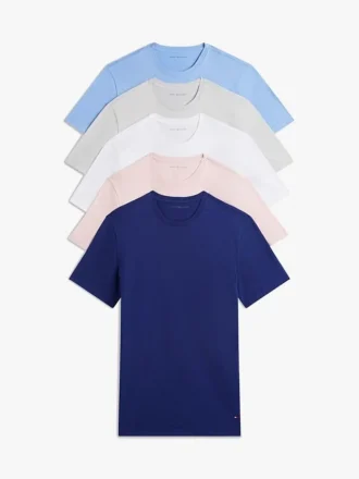 Cotton Classics -pyöreäkauluksinen aluspaita, 5 kpl