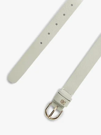 Debossed Monogram Slim -nahkavyö