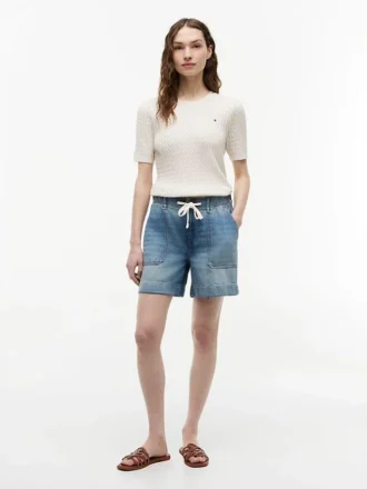 Denim-työshortsit