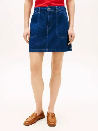 Denim-tyylinen minihame