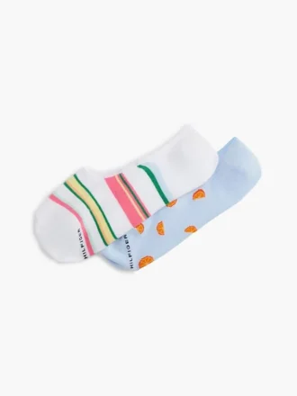 Fruit & Stripe No-Show -sukat, 2-pakkaus