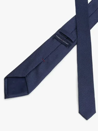 Geometrinen silkkisekoitteinen solmio
