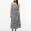 Gingham-kuosinen pellavaseos-toppi Gingham-kuosinen pellavaseos-toppi