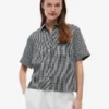 Gingham-kuosinen pellavaseospaita Gingham-kuosinen pellavaseospaita