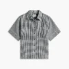 Gingham-kuosinen pellavaseospaita Gingham-kuosinen pellavaseospaita