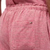 Gingham-kuosiset pellavaseoksesta valmistetut housut Gingham-kuosiset pellavaseoksesta valmistetut housut