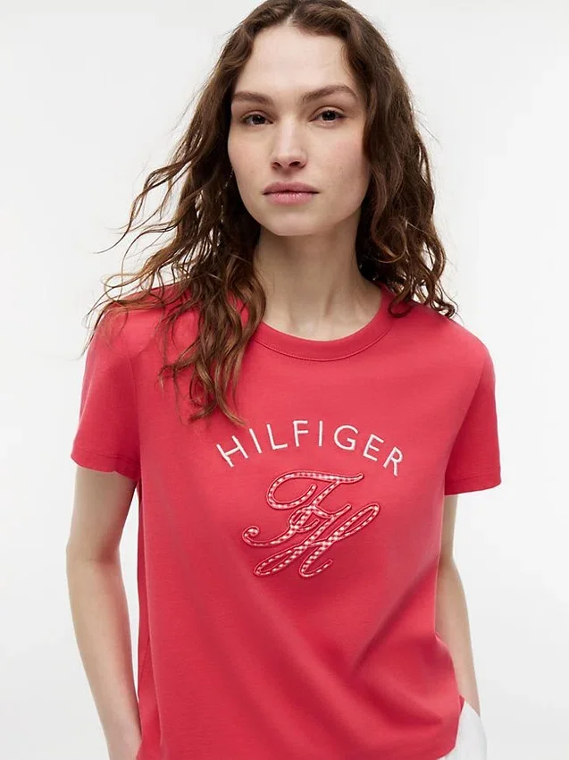 Gingham Script Monogram -T-paita Gingham Script Monogram -T-paita