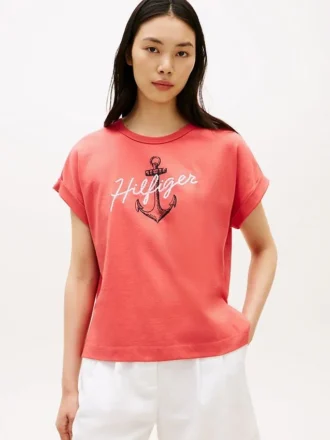 Hilfiger Anchor Logo Dolman T-paita