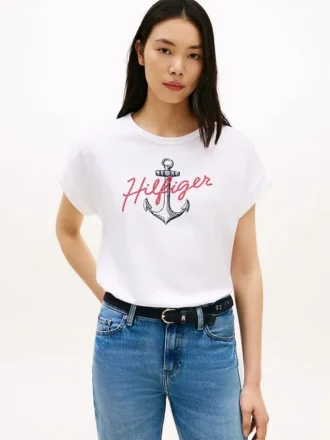Hilfiger Anchor Logo Dolman T-paita