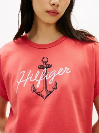 Hilfiger Anchor Logo Dolman T-paita