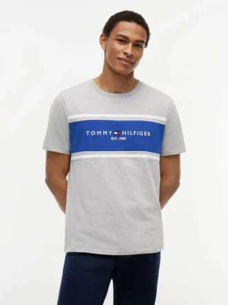 Hilfiger Block Stripe Logo T-paita