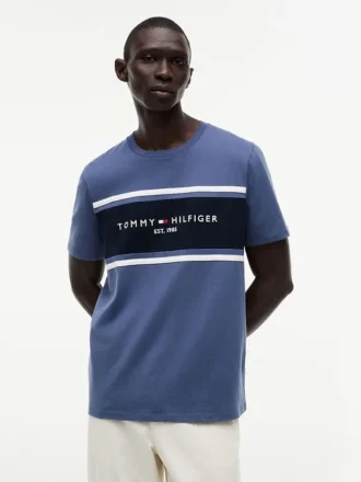 Hilfiger Block Stripe Logo T-paita